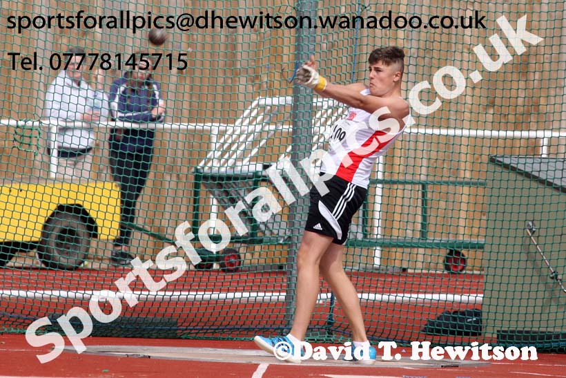 Boys under-15s hammer, Northern Under-13s, U-15s and 17s Championships. Photo: David T. Hewitson/Sports for All Pics